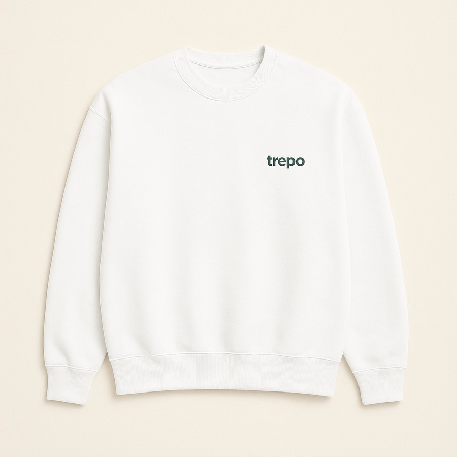 The Crewneck — White · Trepo